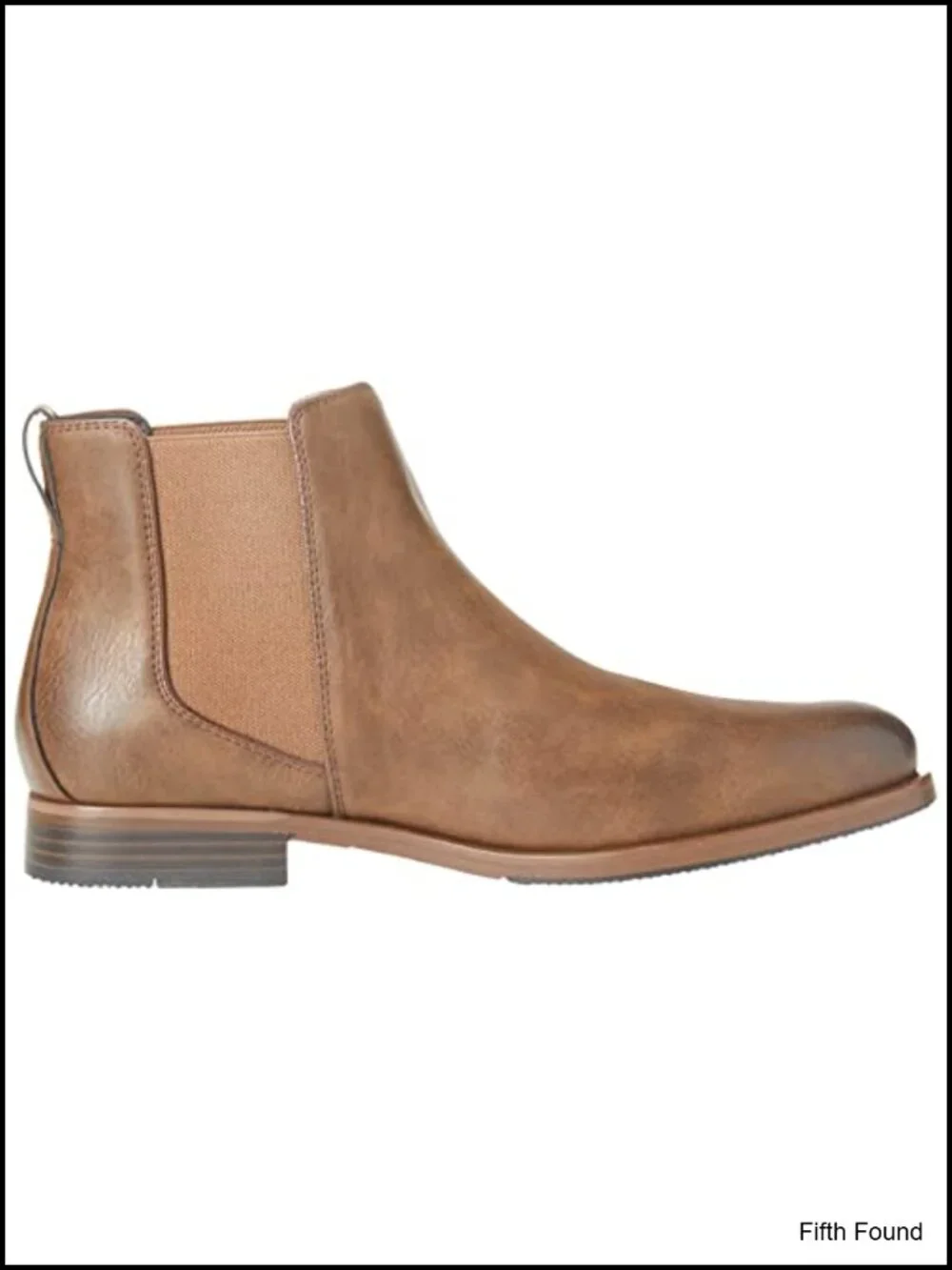 Men's Slip On Chelsea Ankle Boot Faux Leather Memory Foam